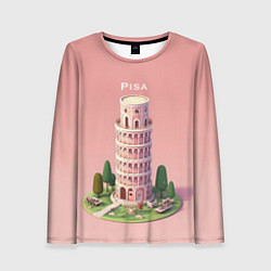 Лонгслив женский Pisa Isometric, цвет: 3D-принт