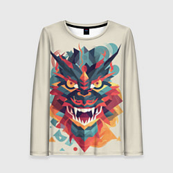 Женский лонгслив Дракон: арт нейросети