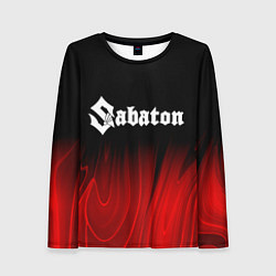 Лонгслив женский Sabaton red plasma, цвет: 3D-принт