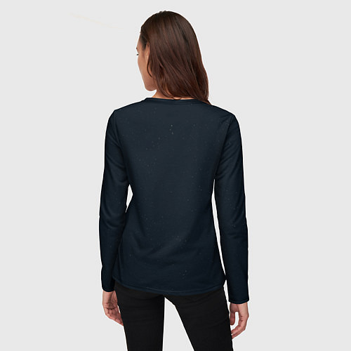 Женский лонгслив Неизведанный космос / 3D-принт – фото 4