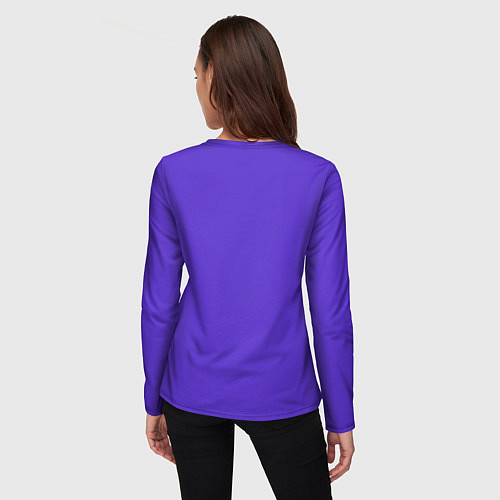 Женский лонгслив Абстрактная электрогитара из полигонов / 3D-принт – фото 4