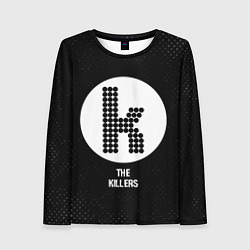 Лонгслив женский The Killers glitch на темном фоне, цвет: 3D-принт