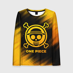 Лонгслив женский One Piece - gold gradient, цвет: 3D-принт