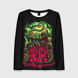 Женский лонгслив Bring me the horizon dinosaurs