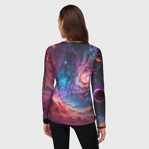 Женский лонгслив На задворках вселенной / 3D-принт – фото 4