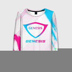 Лонгслив женский Genesis neon gradient style, цвет: 3D-принт