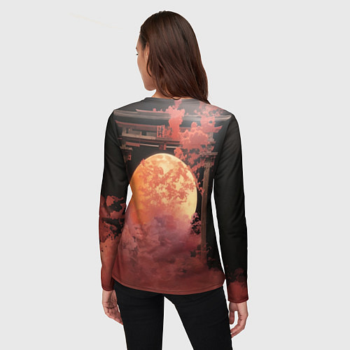 Женский лонгслив Глава клана Они / 3D-принт – фото 4