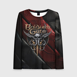 Лонгслив женский Baldurs Gate 3 logo dark, цвет: 3D-принт