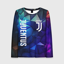 Лонгслив женский Juventus logo blue, цвет: 3D-принт