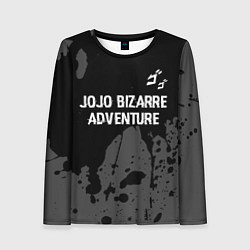 Лонгслив женский JoJo Bizarre Adventure glitch на темном фоне: симв, цвет: 3D-принт