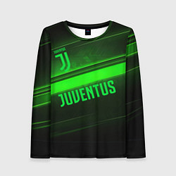 Лонгслив женский Juventus green line, цвет: 3D-принт