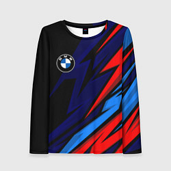 Лонгслив женский BMW - m colors and black, цвет: 3D-принт