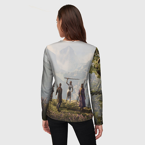 Женский лонгслив Отряд Врат Балдура / 3D-принт – фото 4