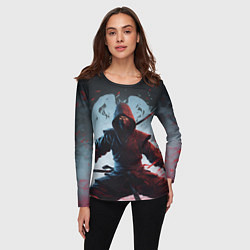 Лонгслив женский Свирепый воин ниндзя, цвет: 3D-принт — фото 2