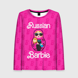 Лонгслив женский Barbie russian, цвет: 3D-принт