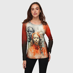 Лонгслив женский Бригада сопротивления, цвет: 3D-принт — фото 2