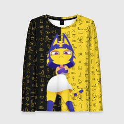 Лонгслив женский Cat Ankha, цвет: 3D-принт