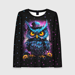 Лонгслив женский Magic owl, цвет: 3D-принт