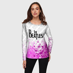 Лонгслив женский The Beatles rock legends посередине, цвет: 3D-принт — фото 2