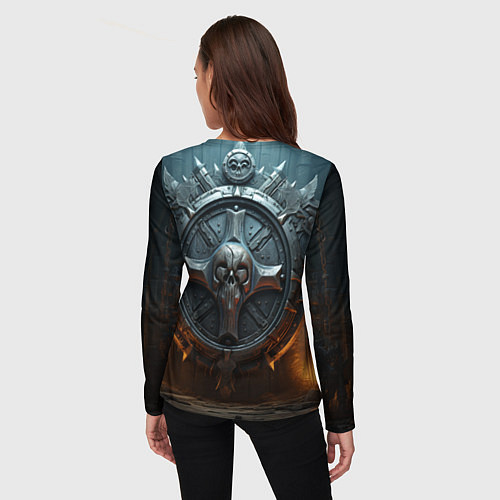 Женский лонгслив Викингский герб / 3D-принт – фото 4