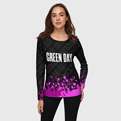 Лонгслив женский Green Day rock legends посередине, цвет: 3D-принт — фото 2