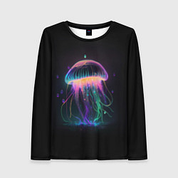 Лонгслив женский Свет медузы, цвет: 3D-принт