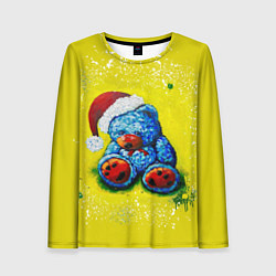 Лонгслив женский Плюшевый Санта Клаус, цвет: 3D-принт