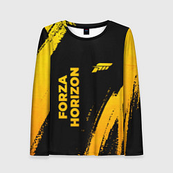 Лонгслив женский Forza Horizon - gold gradient вертикально, цвет: 3D-принт