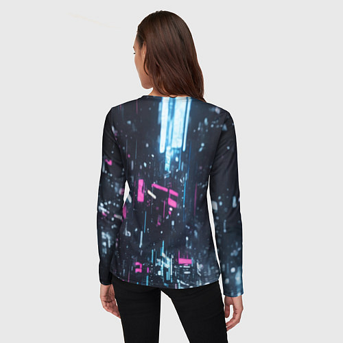 Женский лонгслив Смуглая девушка / 3D-принт – фото 4