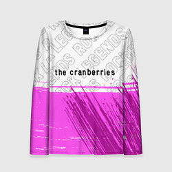 Лонгслив женский The Cranberries rock legends посередине, цвет: 3D-принт