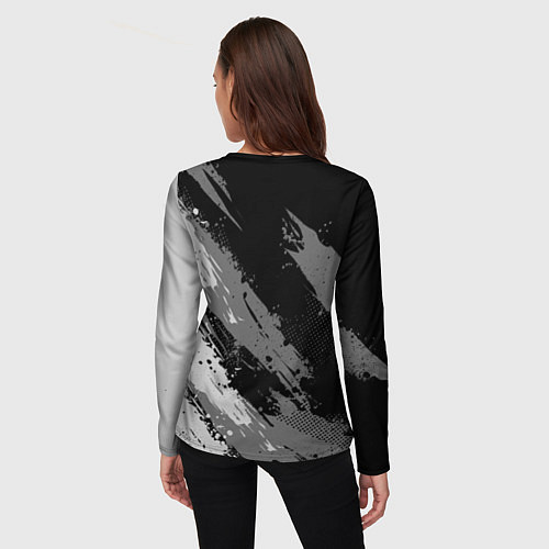 Женский лонгслив N7 - mass effect monochrome / 3D-принт – фото 4
