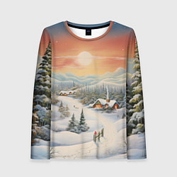 Лонгслив женский Праздничное настроение, цвет: 3D-принт