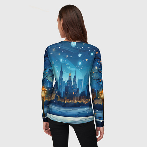 Женский лонгслив Символ 2024 дракошка / 3D-принт – фото 4