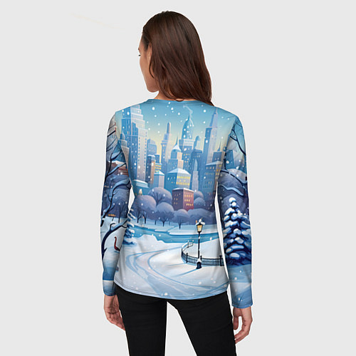 Женский лонгслив Маленький дракон Грин / 3D-принт – фото 4