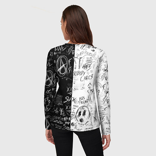 Женский лонгслив Makima - Chainsaw man / 3D-принт – фото 4