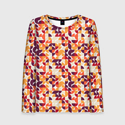 Женский лонгслив Паттерн в стиле баухаус