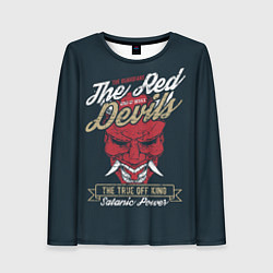 Лонгслив женский Красный дьявол, цвет: 3D-принт