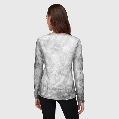 Женский лонгслив Texture - дикий секач / 3D-принт – фото 4