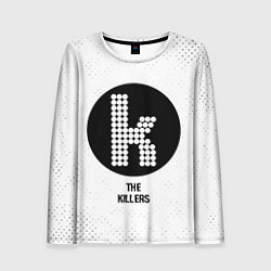 Лонгслив женский The Killers glitch на светлом фоне, цвет: 3D-принт