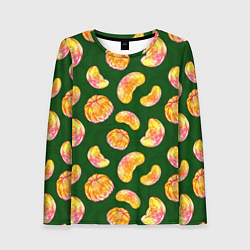 Женский лонгслив Мандариновые дольки