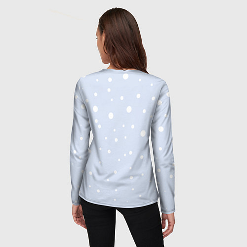Женский лонгслив Гора капибара с мандаринами / 3D-принт – фото 4