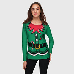 Лонгслив женский Костюм Гринча, цвет: 3D-принт — фото 2