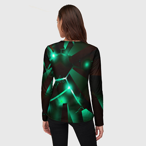 Женский лонгслив GTA6 разлом плит / 3D-принт – фото 4