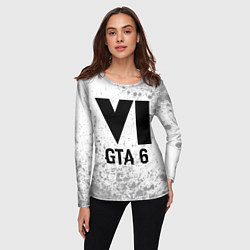 Лонгслив женский GTA 6 glitch на светлом фоне, цвет: 3D-принт — фото 2