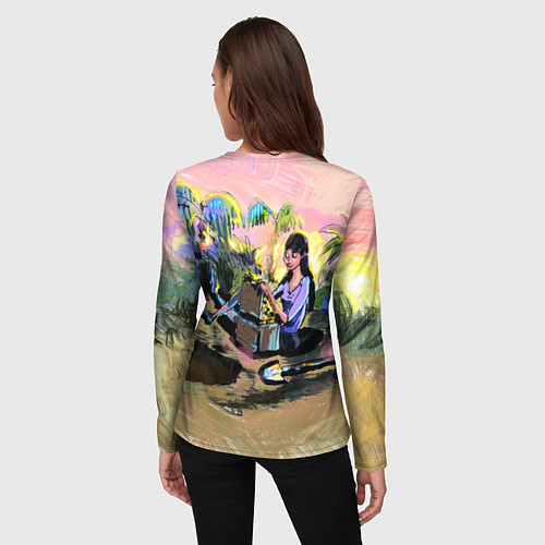 Женский лонгслив Девушка нашла клад / 3D-принт – фото 4