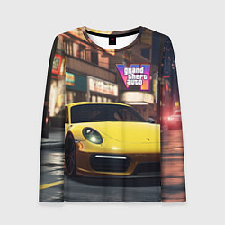 Лонгслив женский GTA 6 porshe, цвет: 3D-принт