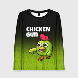 Лонгслив женский Chicken Gun - Zombie Chicken, цвет: 3D-принт