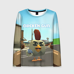 Женский лонгслив Chicken Gun - shooter