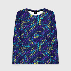 Лонгслив женский Abstract vector pattern, цвет: 3D-принт