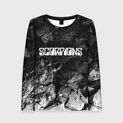 Лонгслив женский Scorpions black graphite, цвет: 3D-принт